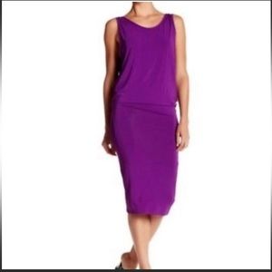 HELMUT LANG Faint Sleeveless Jersey Long Dress F01HW614 Aniline Purple S…